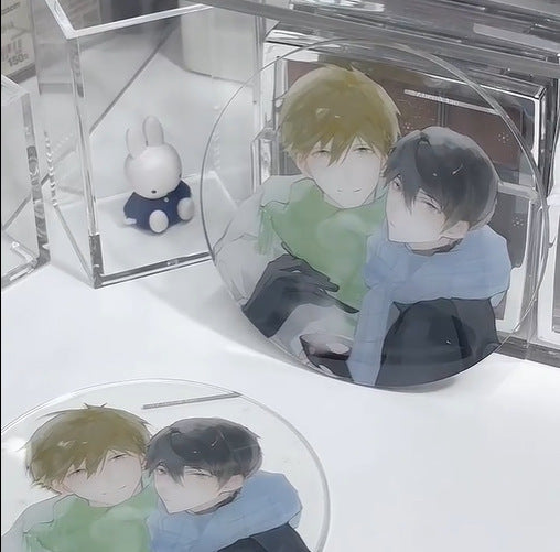 High-Transparency Acrylic Coasters – Perfect for Anime Merchandise, Celebrity Memorabilia, Photocard Display