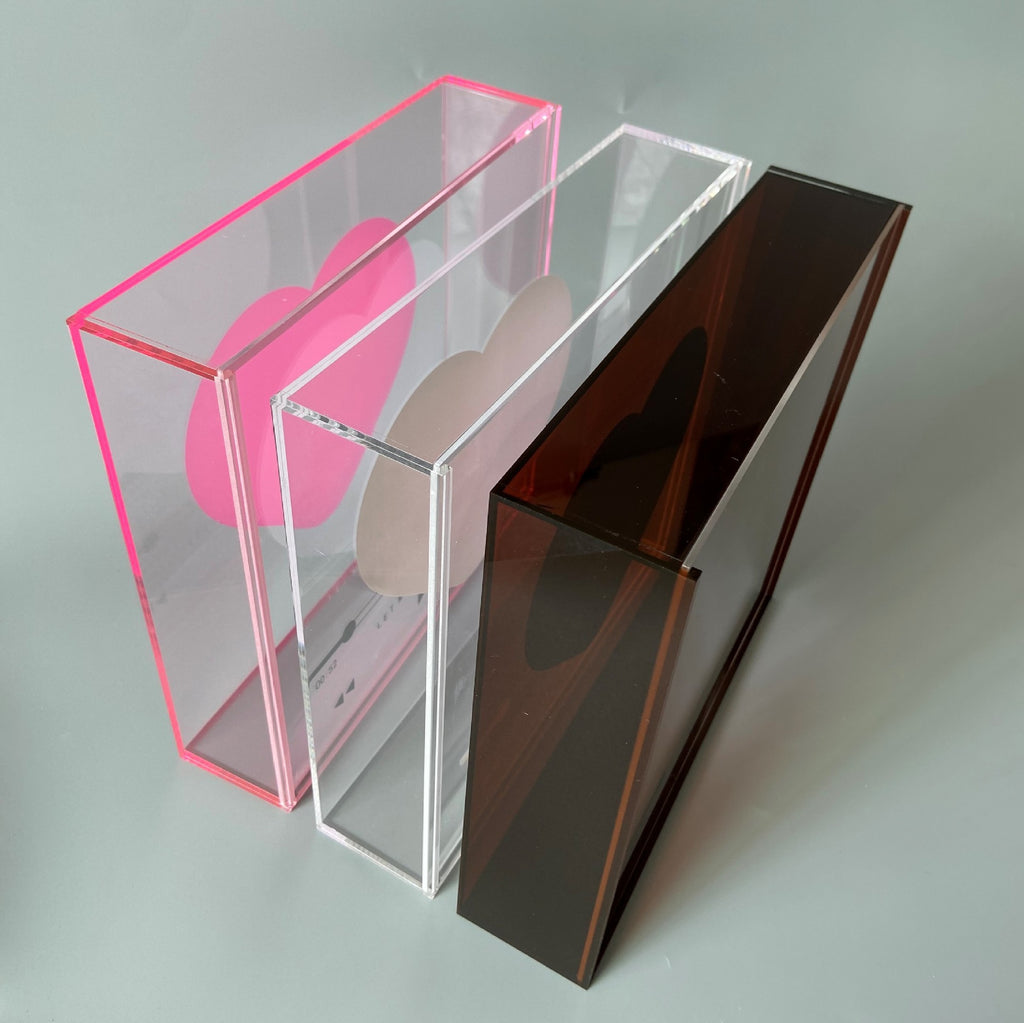 Acrylic Wedding Favor Box, Minimalist Romantic Packaging for Gifts