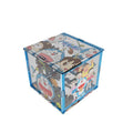 Anime Acrylic Puzzle Storage Box with Flip Lid, Removable Desktop Organizer and Decorative Display