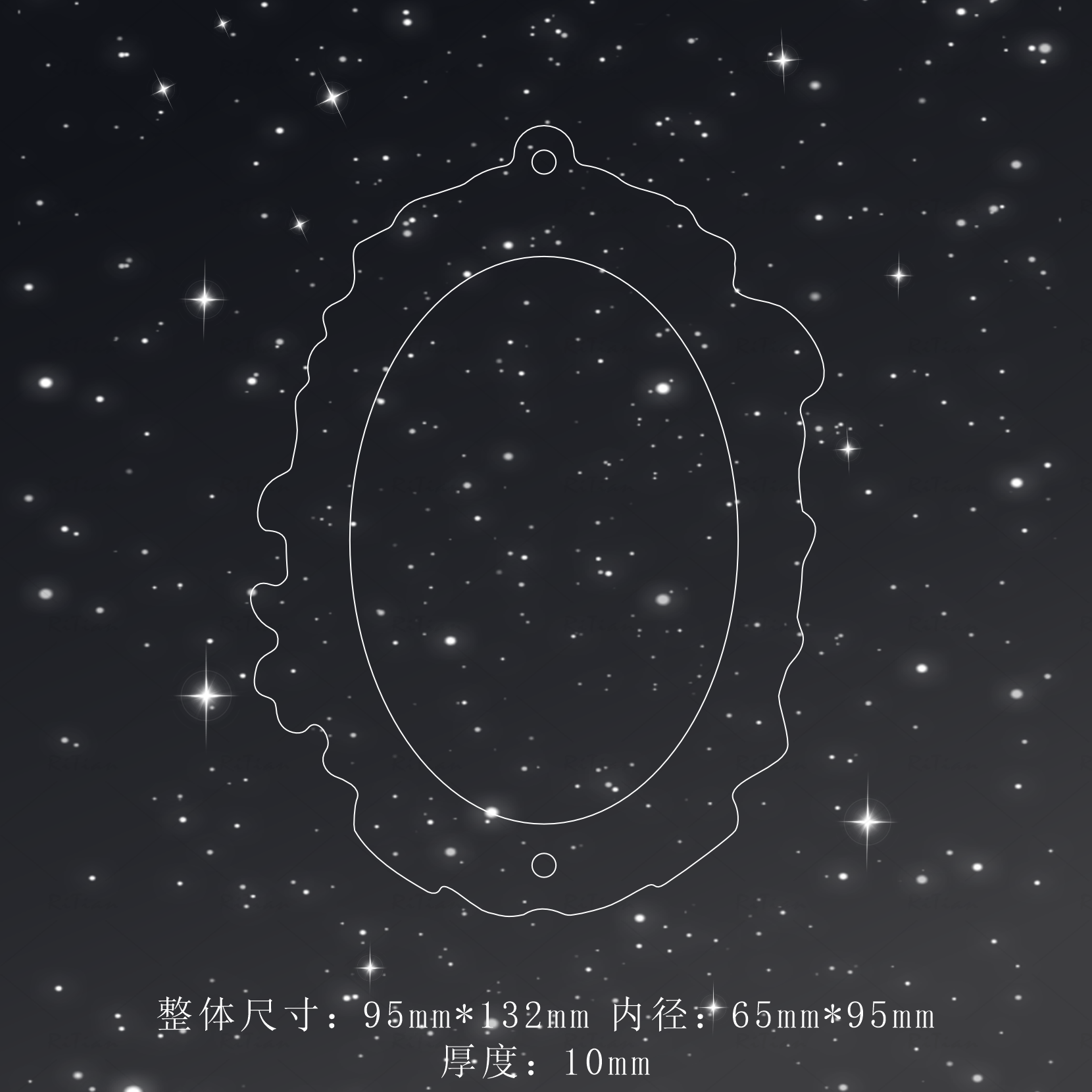 【镜中契】椭圆吧唧砖收纳高透亚克力谷美