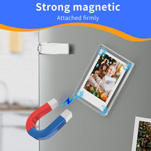 Load image into Gallery viewer, 5 PCS Acrylic Fridge Magnetic Frame,Double Sided Refrigerator Magnet Picture Frame
