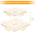 3-Tier Perfume Organizer, Clear Resin, Rectangular Tray, Sturdy Design, Space Saver, Convenient Access, Easy Assembly