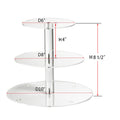Large 4 Tier Acrylic Round Cake Stand Cupcake Stand Dessert Tower Tea Party Serving Platter, Cupcake Tree Wedding Party Décor, Stand with Rod Feet