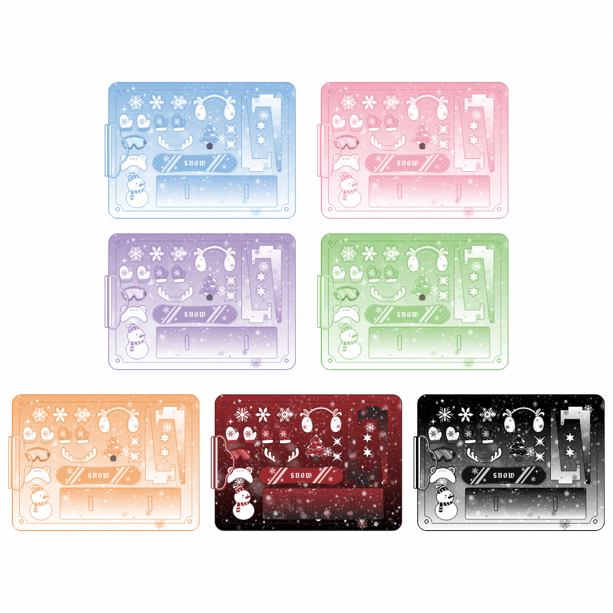 【冬日序章】雪花可diy大尺寸谷美（送支架粒粒点胶）