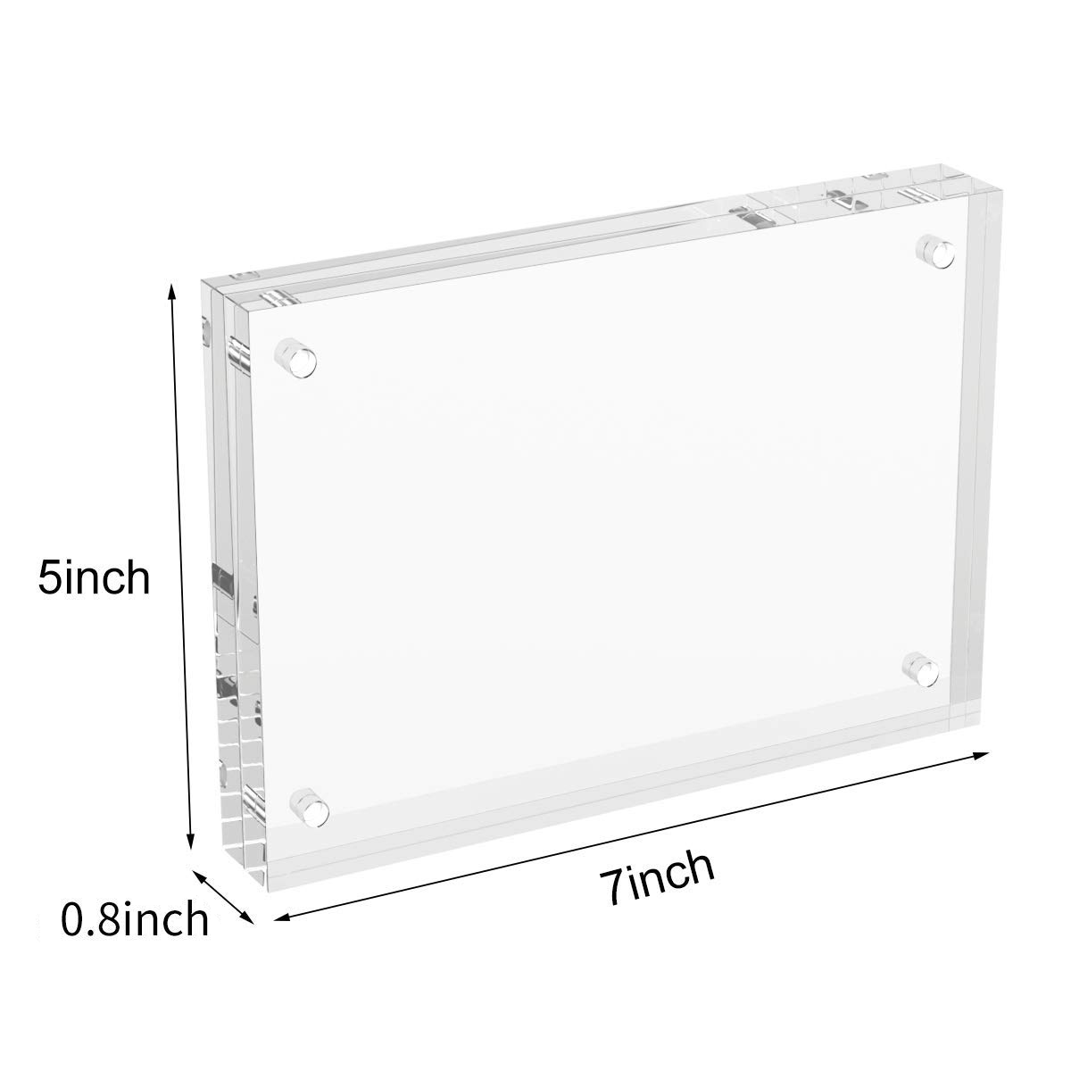 Acrylic Picture Frames Acrylic Photo Frame Magnetic Desktop Display Double Sided Acrylic Frame Freestanding Floating Frames
