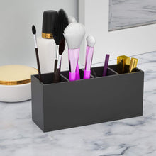 Load image into Gallery viewer, 4 Compartments Acrylic Pen Holder, Clear Pencil Organizer Cup for Countertop Desk Accessory Storage
