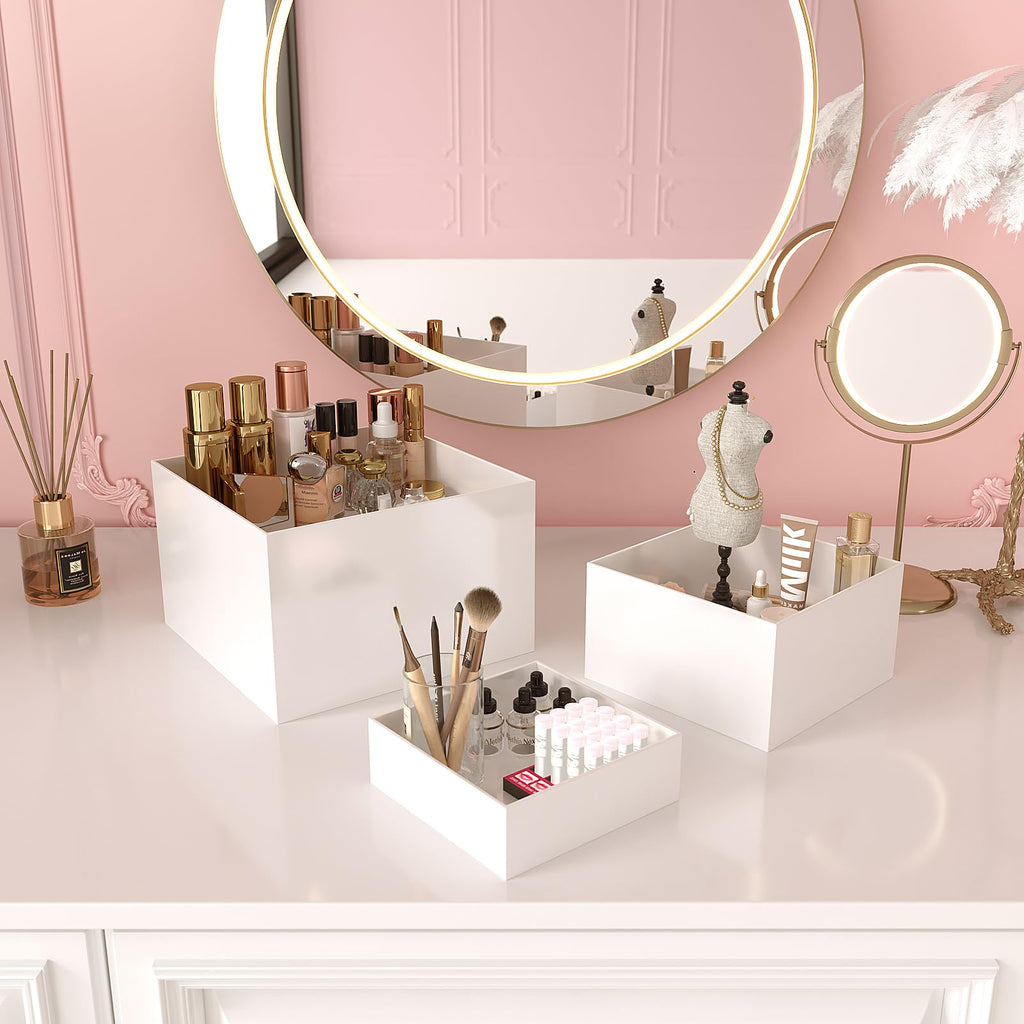 3 Pack Acrylic Display Boxes Cube Riser,Food Risers for Wedding ,Buffet Tables,Jewelry Display,for clothing storage.