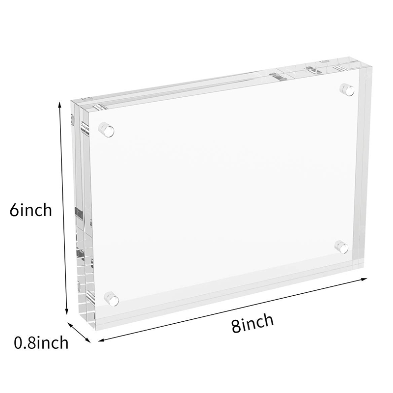Acrylic Picture Frames Acrylic Photo Frame Magnetic Desktop Display Double Sided Acrylic Frame Freestanding Floating Frames