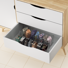 Load image into Gallery viewer, Acrylic Belt Organizer Belt Container Storage Holder 7 Compartments Wardrobe
