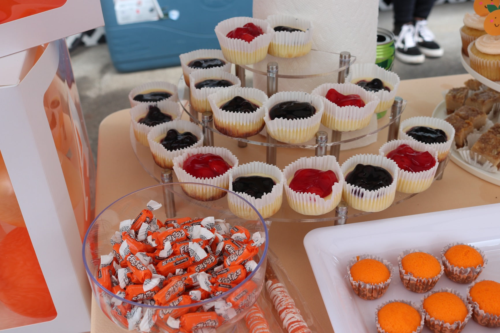 3-Tier Acrylic Semicircle Round Cupcake Dessert Stand-Dessert Stand