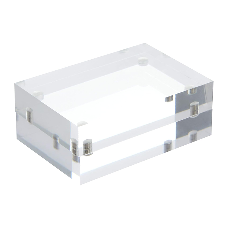 2 Pack Acrylic Picture Frames 2x3, Mini Wallet Size for Photos, Tabletop, Desktop