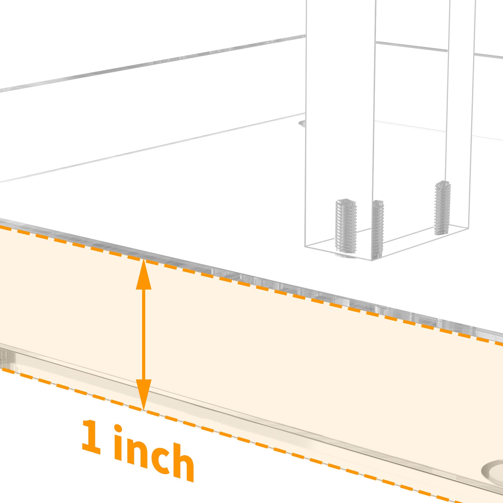 3-Tier Perfume Organizer, Clear Resin, Rectangular Tray, Sturdy Design, Space Saver, Convenient Access, Easy Assembly