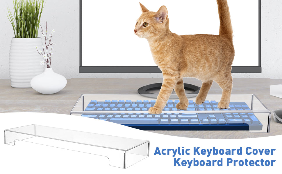 Acrylic Computer Keyboard Cover, Mechanical Keyboard Dust Cover PC Keyboard Cat Protector, Cat Keyboard Protector，Acrylic Computer Keyboard Cover, Mechanical Keyboard Dust Cover Keyboard Protector Cat Keyboard Covers