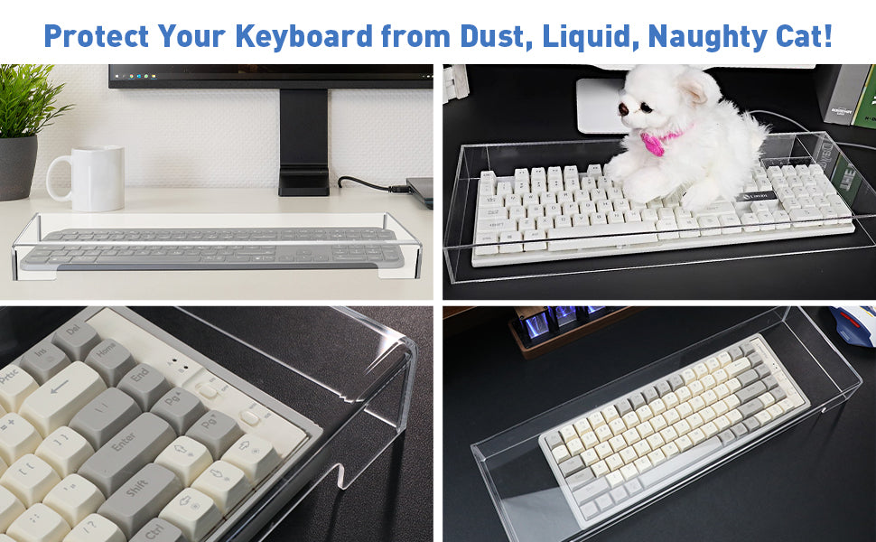 Acrylic Computer Keyboard Cover, Mechanical Keyboard Dust Cover PC Keyboard Cat Protector, Cat Keyboard Protector，Acrylic Computer Keyboard Cover, Mechanical Keyboard Dust Cover Keyboard Protector Cat Keyboard Covers