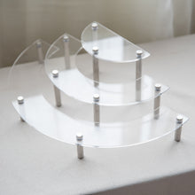 Load image into Gallery viewer, 3-Tier Acrylic Semicircle Round Cupcake Dessert Stand-Dessert Stand
