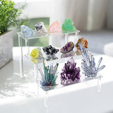 Load image into Gallery viewer, Display Stand Acrylic Riser,Perfume Organizer Clear Display Riser for Cupcake Dessert POP Figures Toy Tier Small Food Stand Risers for Display Makeup Step Cologne Skincare Lotion Cosmetics Fragrance
