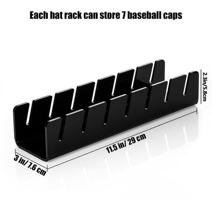 2 Pcs Acrylic Hat Organizer