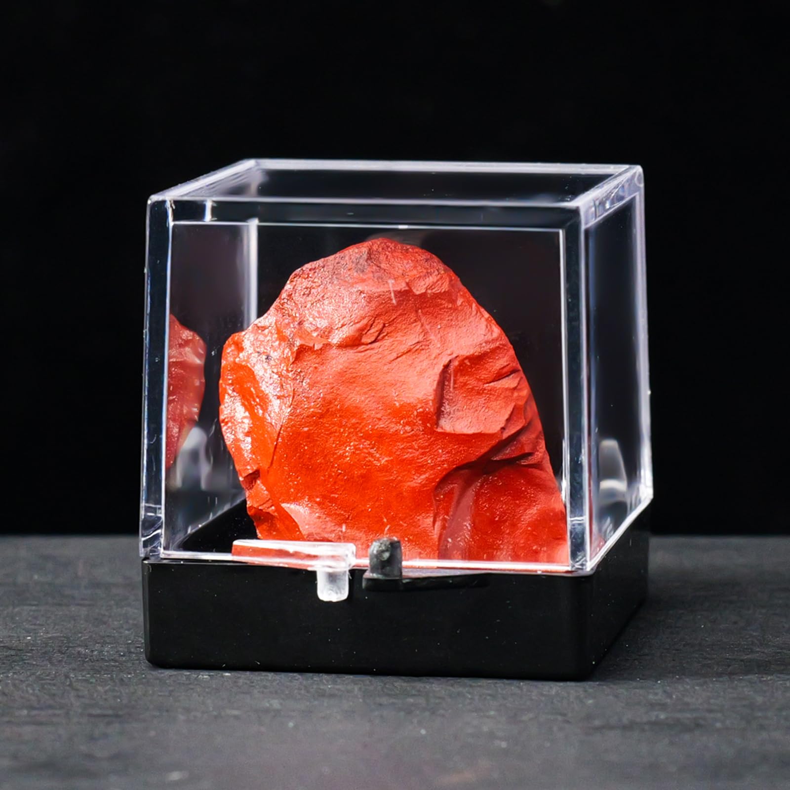 12pcs Mineral Standard Display Box Display Shelves Packing Collectible Pad Organizers Single Cupcake Boxes Asian Mineral Specimen Storage Bulb Containers with Lids Stash Plastic acrylic