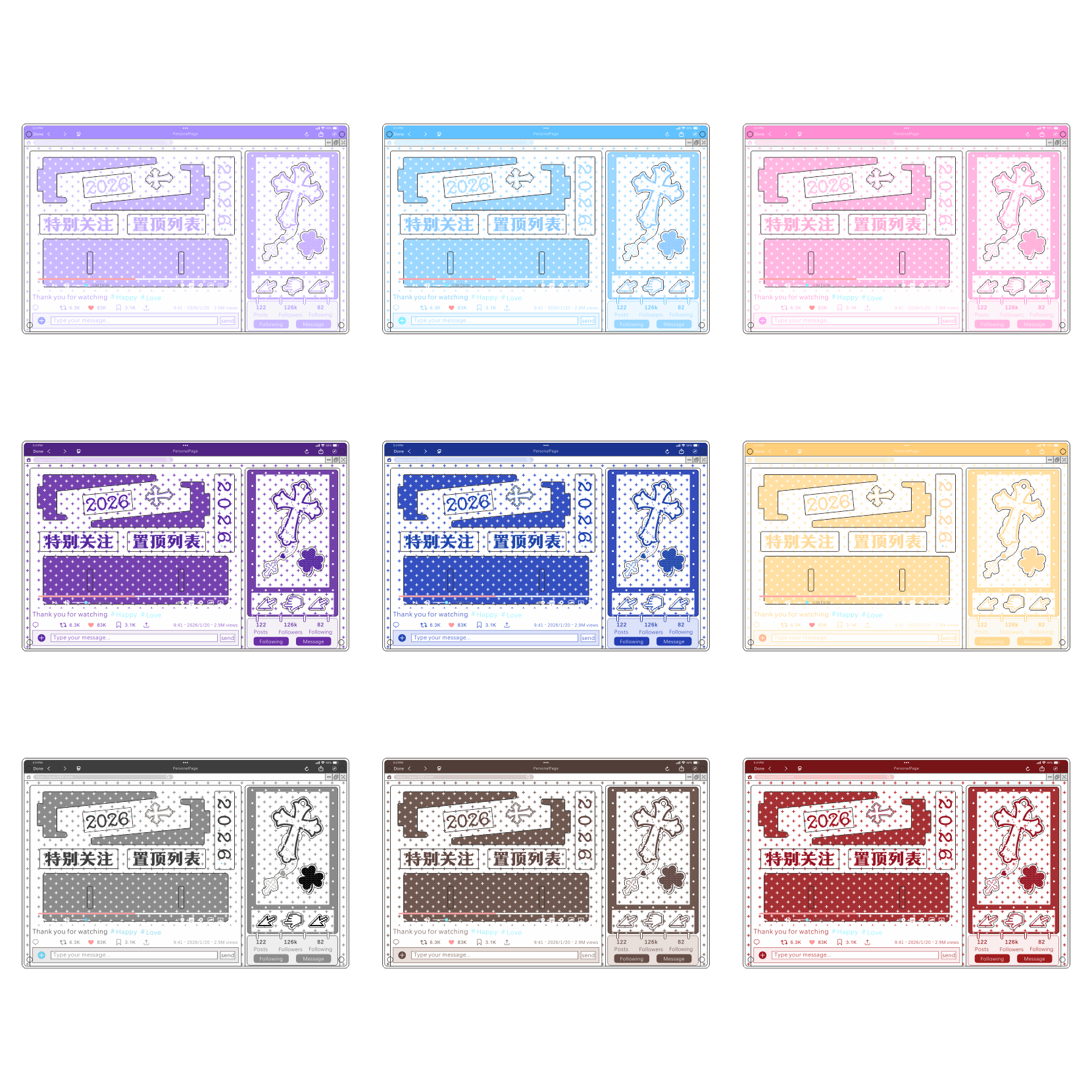 【个人主页】可diy大尺寸谷美9色可选（附赠支架粒粒点胶）