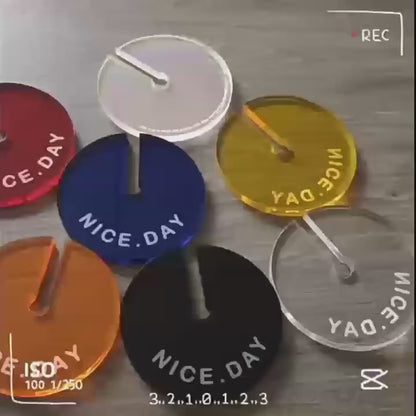 3.9 inch Creative Acrylic Rainbow Coasters, Coffee Tea Drink Mug Pads Bar Restaurant Shooting Props Cup Mat